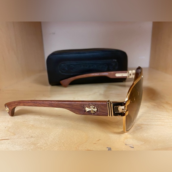 CHROME HEARTS GORGEOUS RICH LOOKING MADE IN ITALY MEN SUNGLASSES - Picture 3 of 8